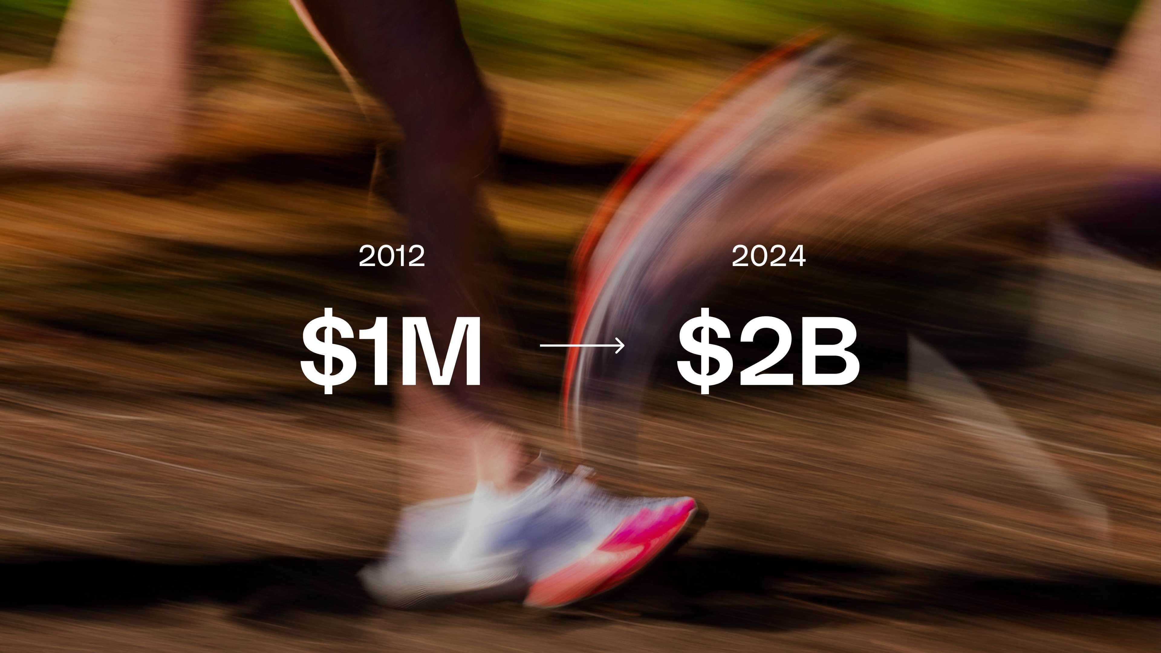 Hoka 2012 and 2024 revenue comparison 