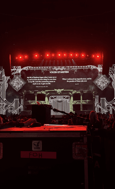 Voices of MAYHEM 1.0 - view of the stage