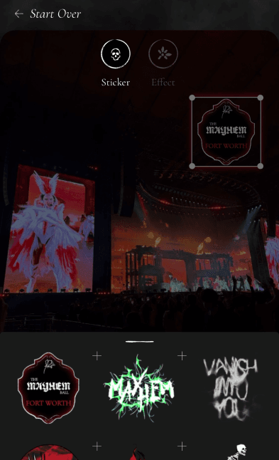 Voices of MAYHEM 4.0 - screenshot of media customizer