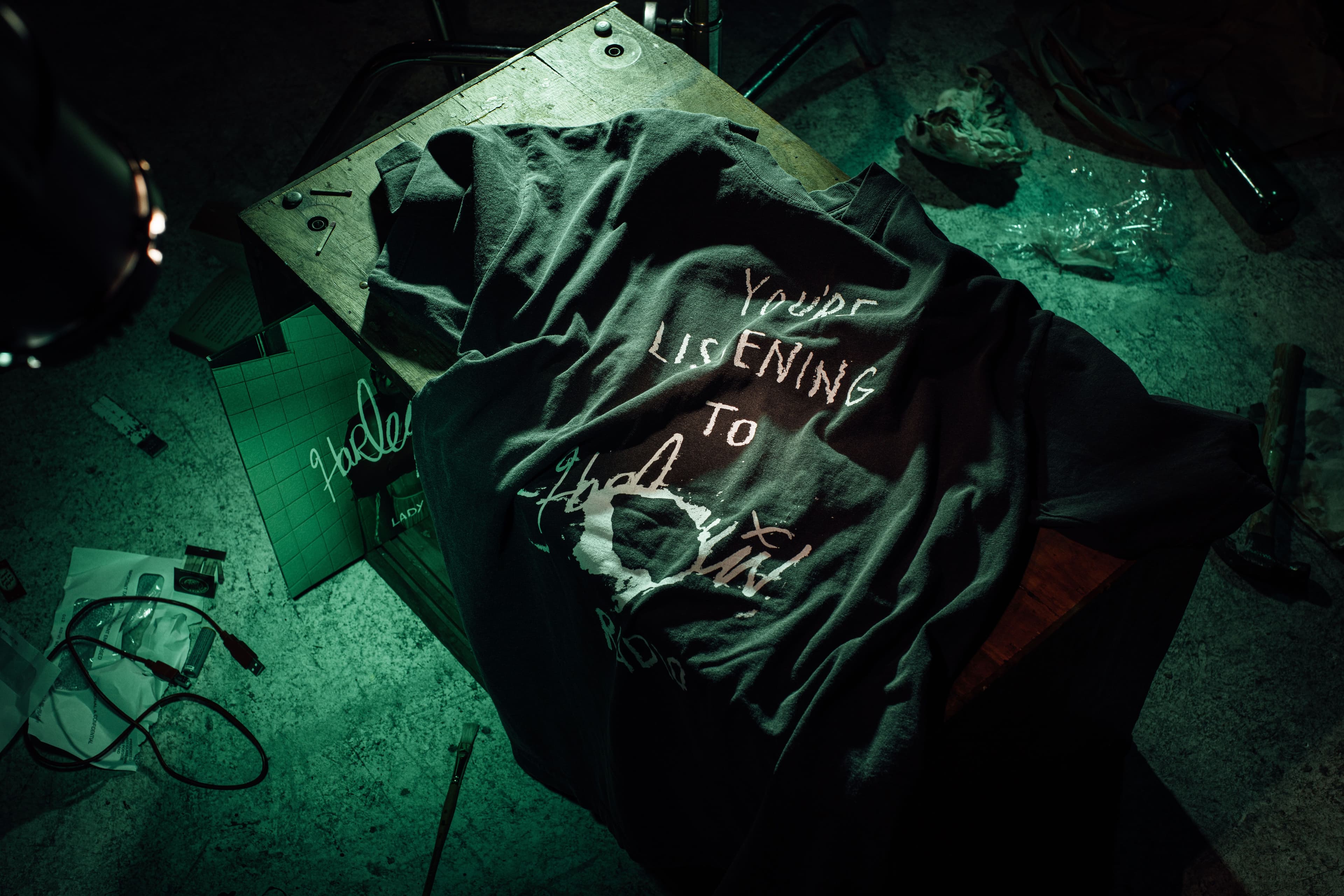 Harlequin shirt and album