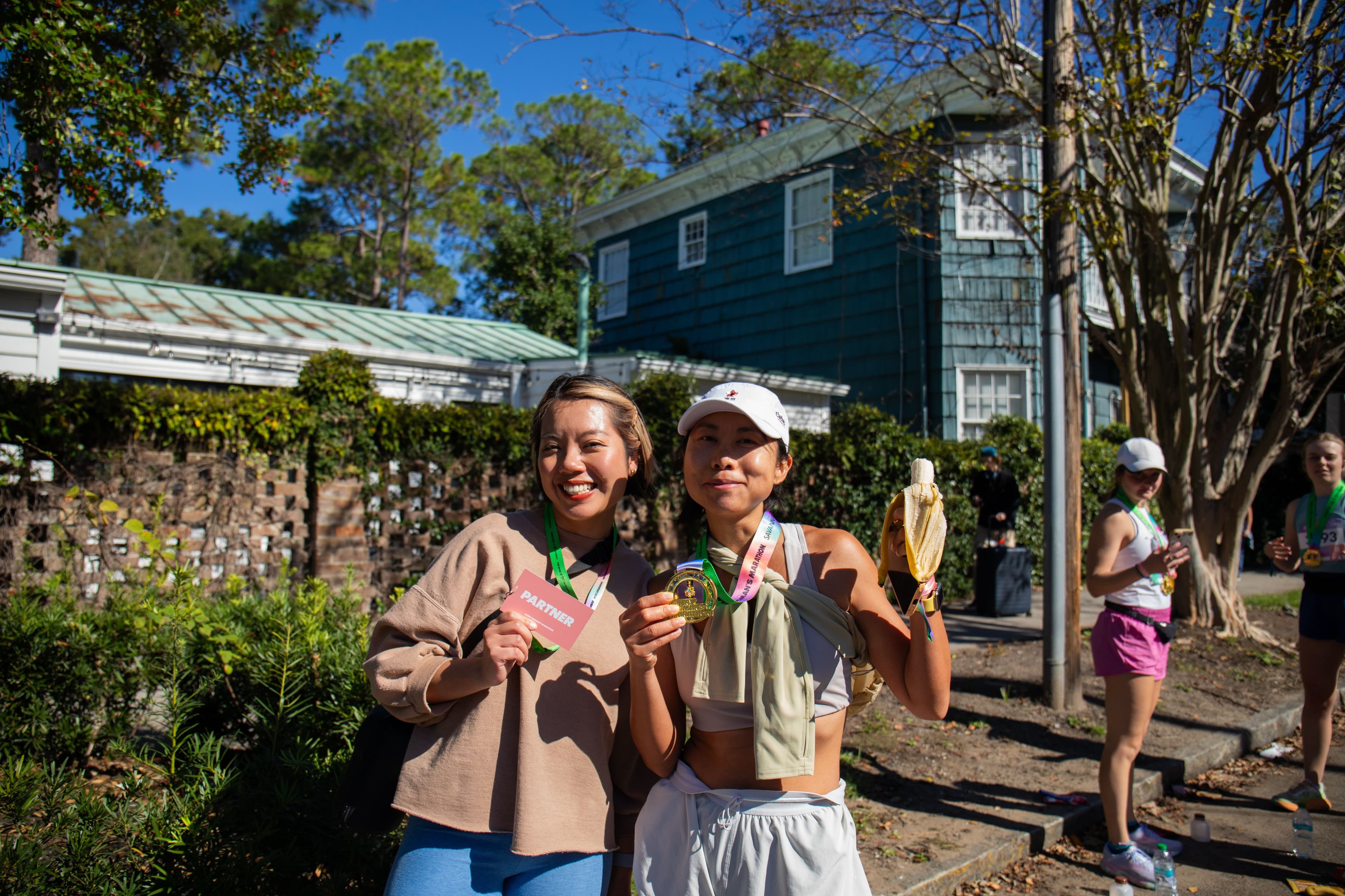 Yu Rong and Melody Yung at Every Woman's Marathon
