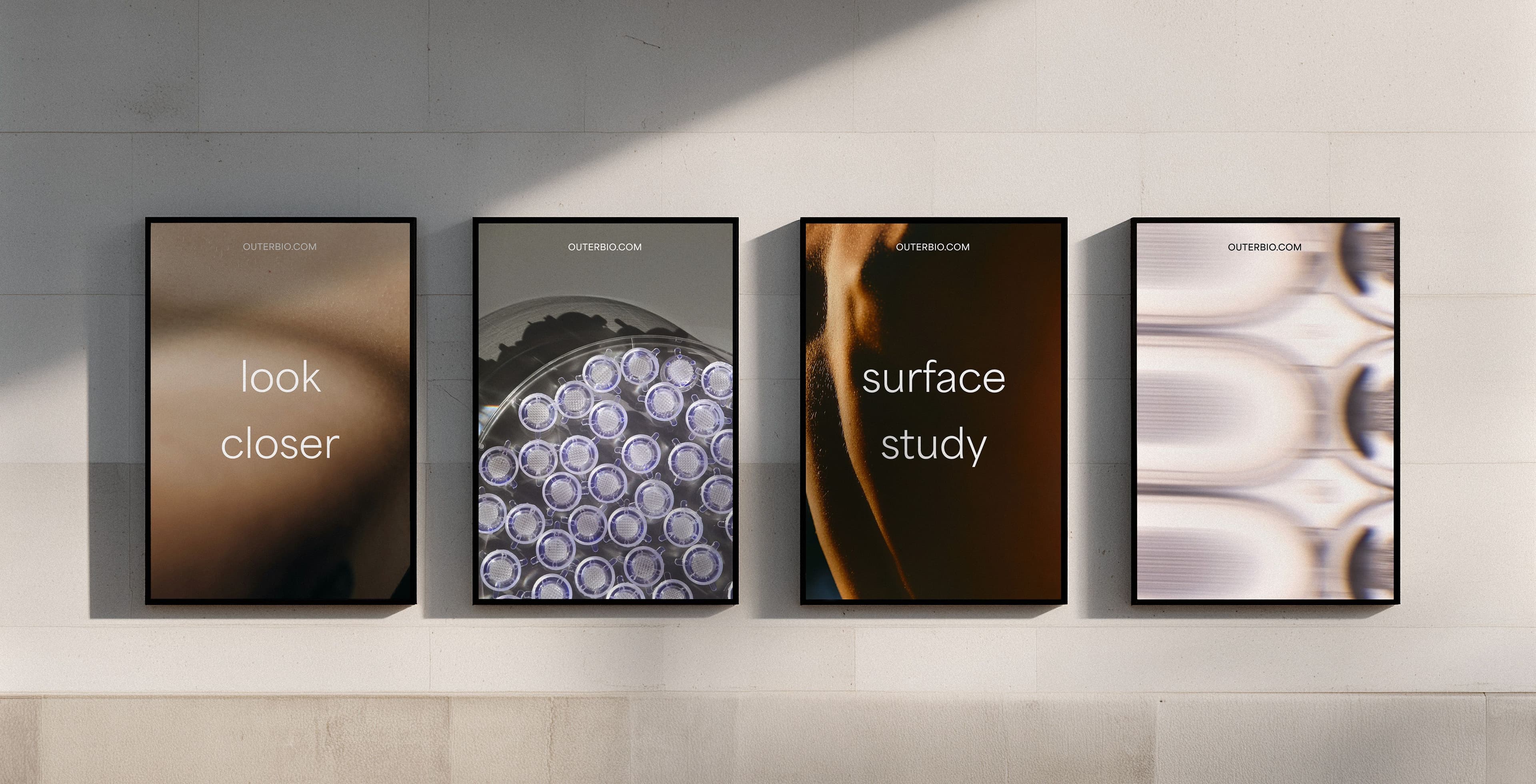 City wall with Outer Bio posters