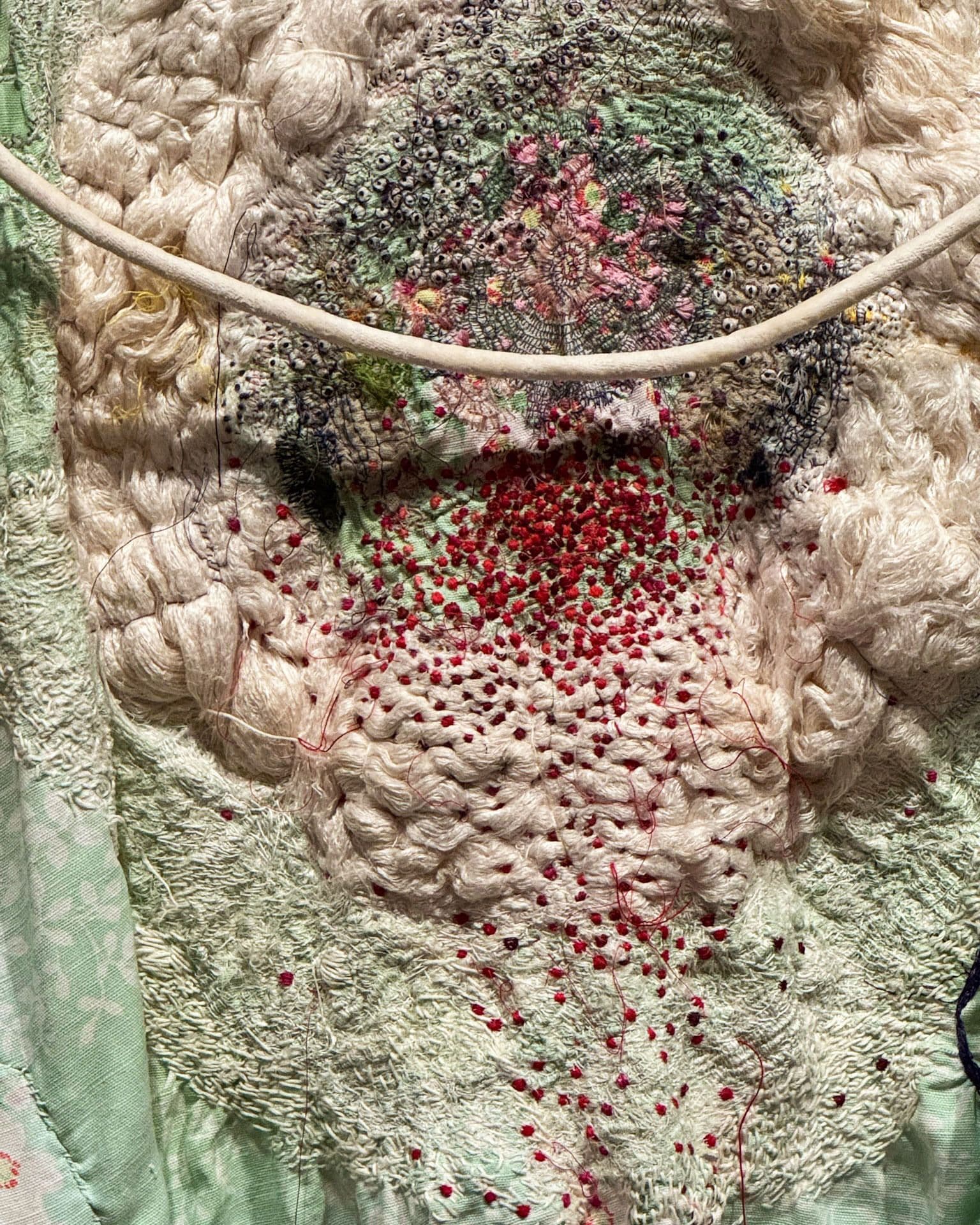 Oki Junko’s delicate hand-done embroidery