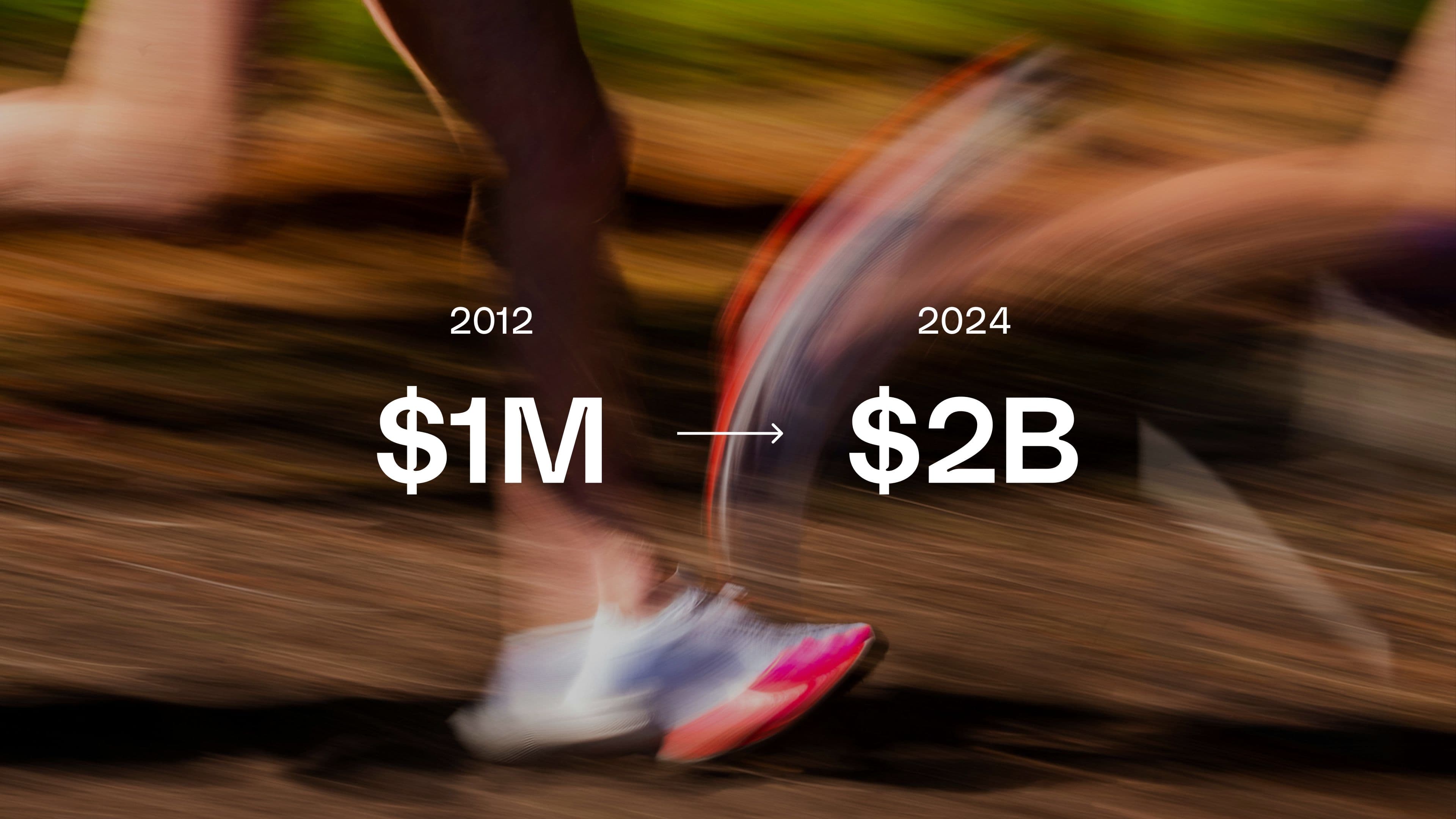 Hoka 2012 and 2024 revenue comparison