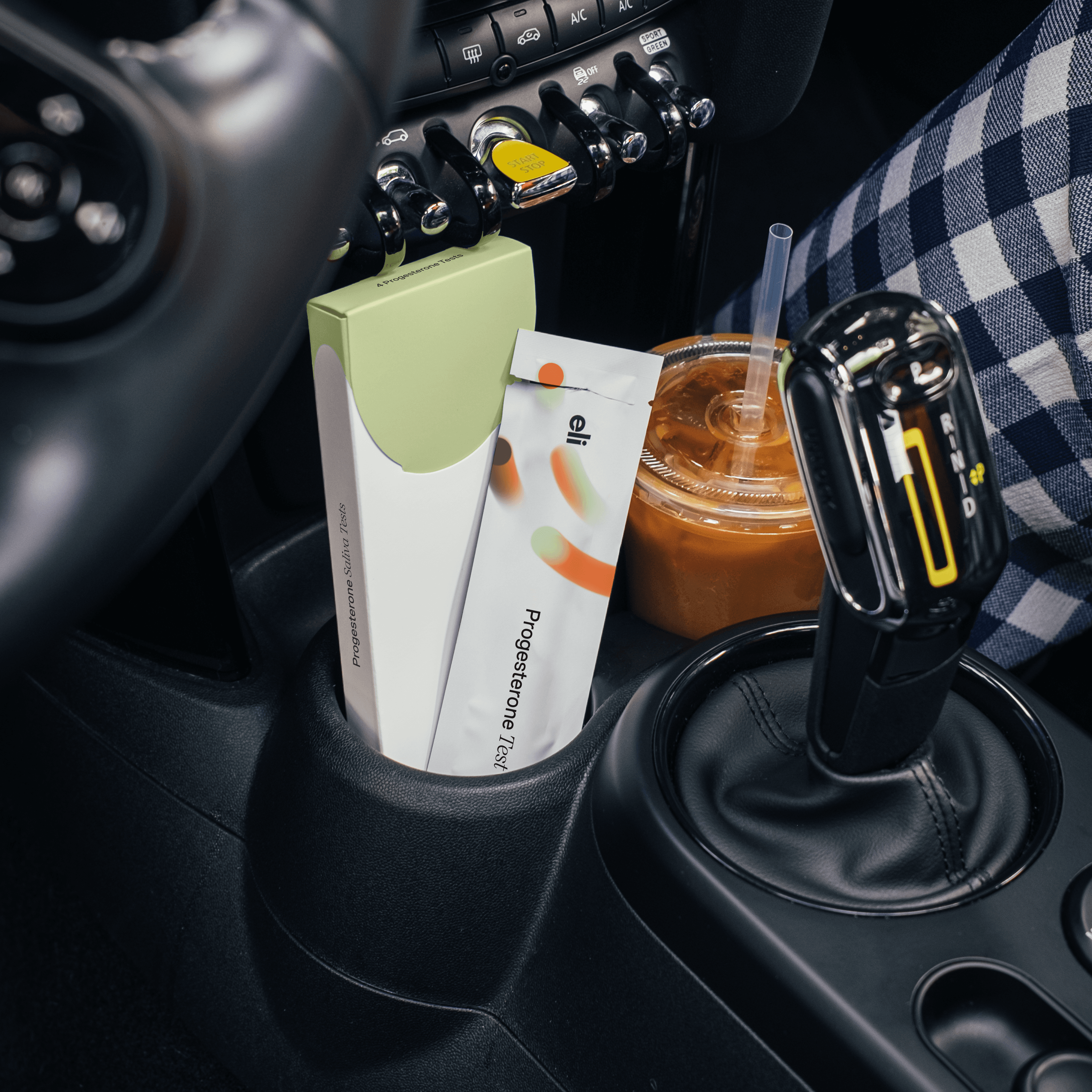 Progesterone Test in car