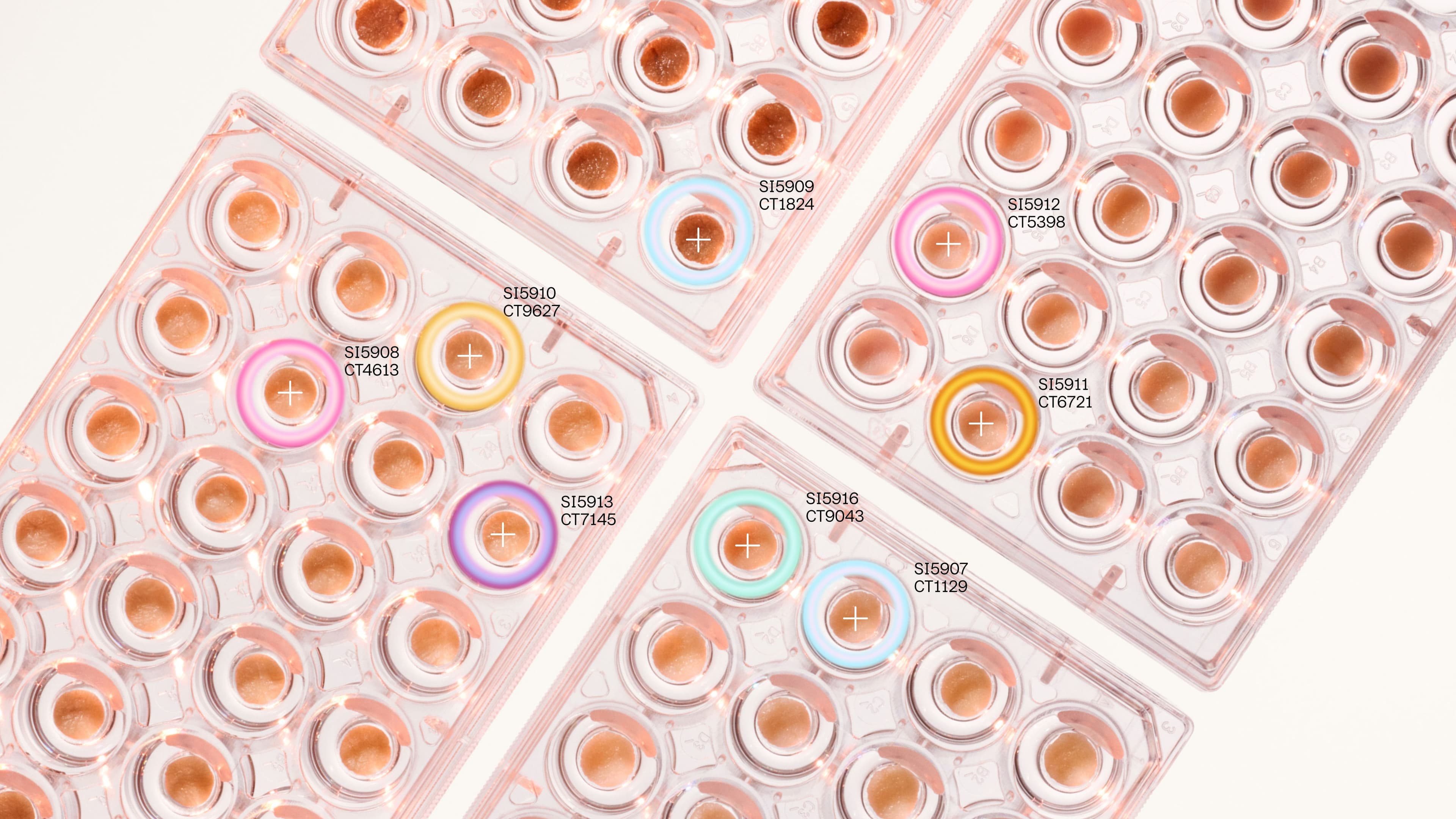 skin tray with analysis overlay graphic