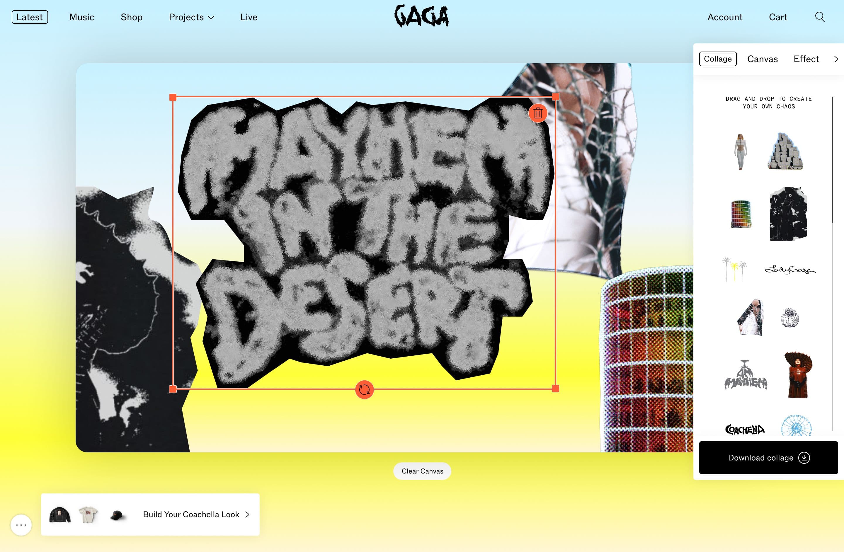 Gaga x Coachella: Custom Collages